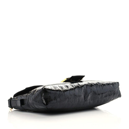 Fendi Vitello Naplak Medium Convertible Baguette Black 4 of 13