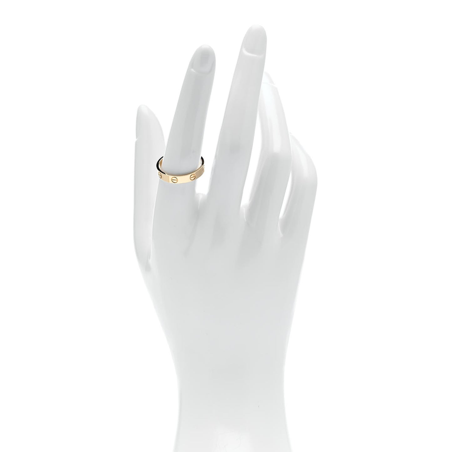 18K Yellow Gold 3.5mm LOVE Wedding Band Ring 56 7.75