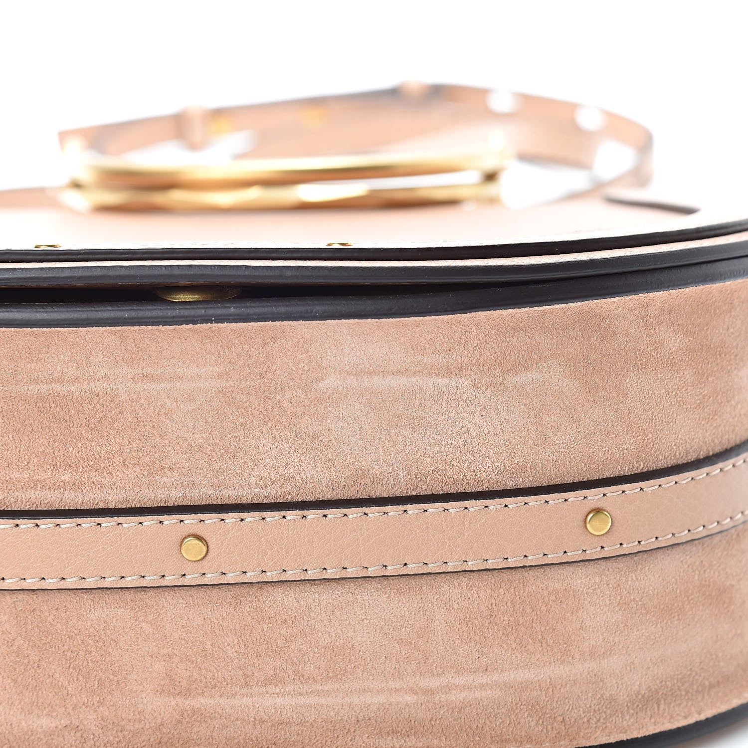 Chloe Calfskin Suede Medium Nile Bracelet Bag Biscotti Beige 12 of 12