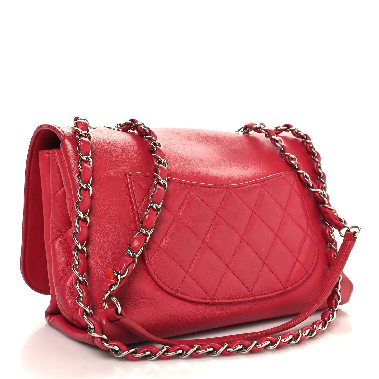 Calfskin Small Tramezzo Flap Red