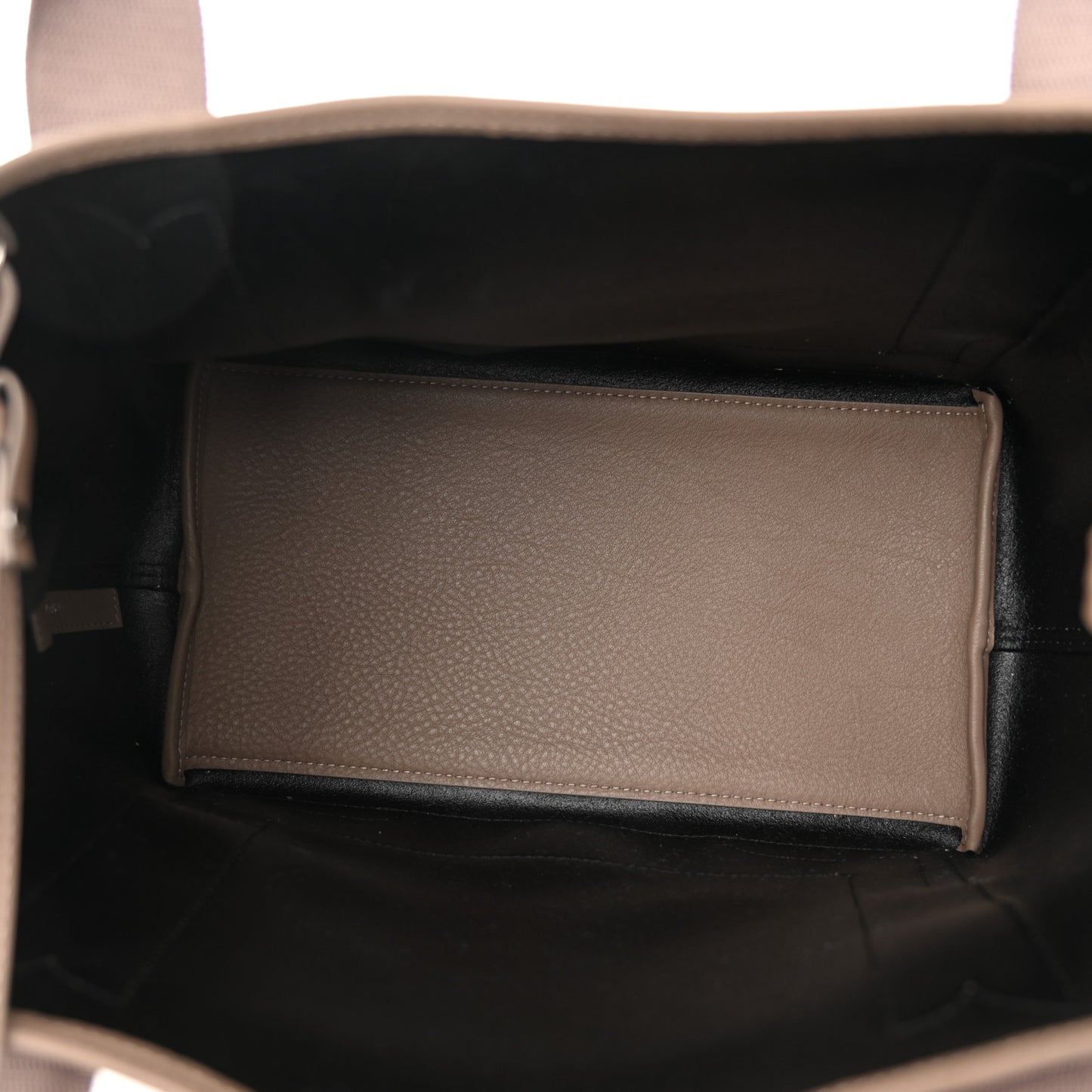Calfskin S Navy Cabas Mink Grey