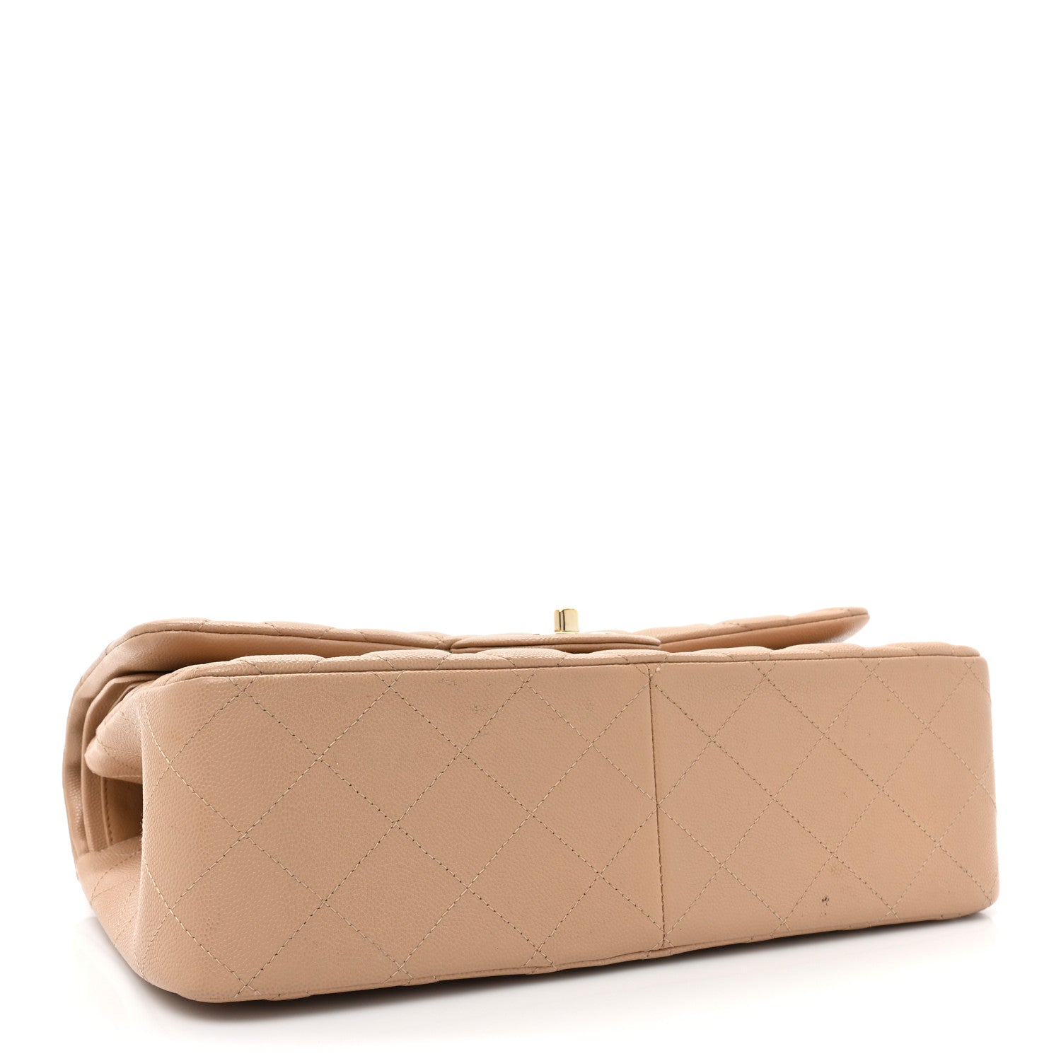Chanel Caviar Quilted Jumbo Double Flap Beige 4 of 17