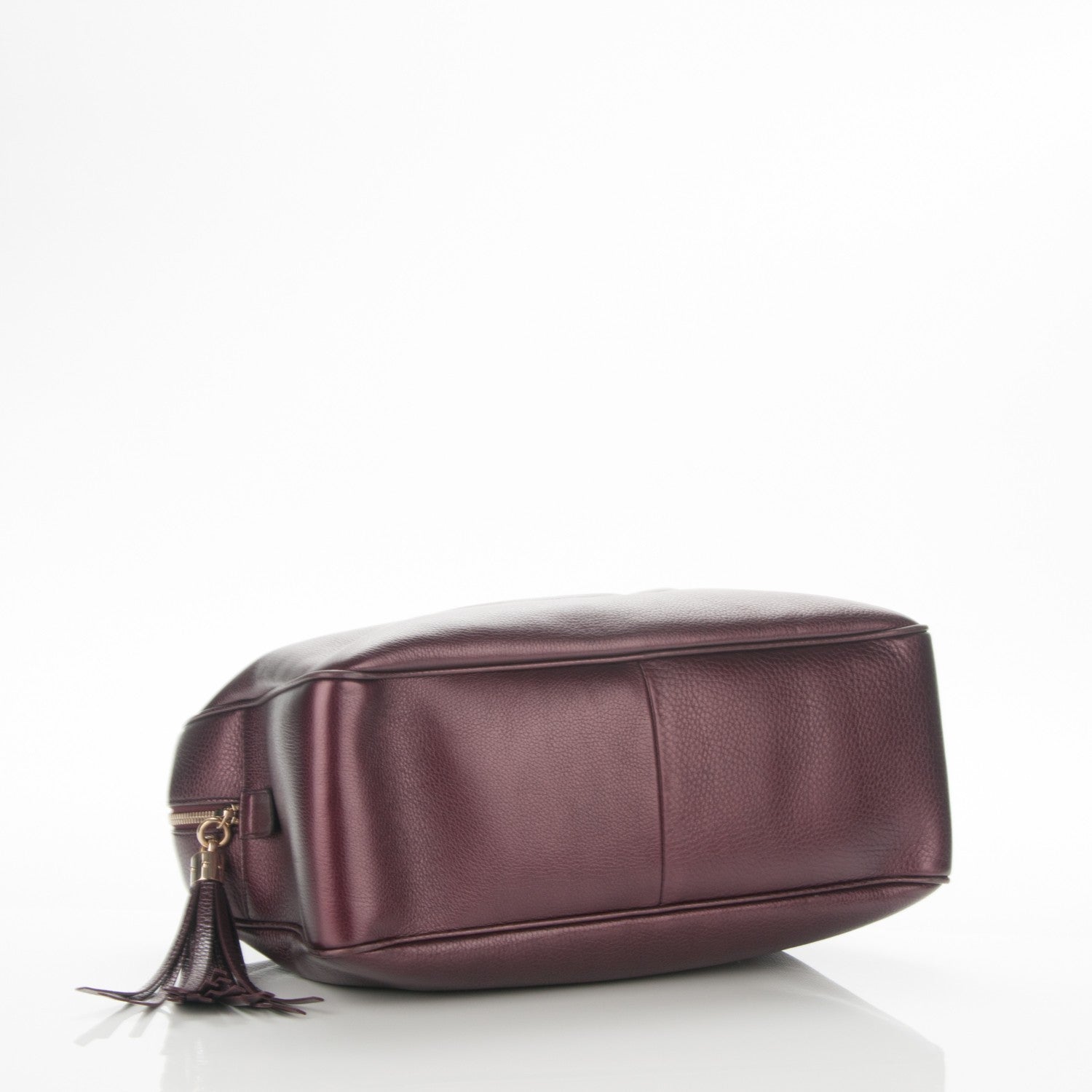 Gucci Metallic Cellarius Calfskin Medium Soho Bowler Classic Burgundy 4 of 7