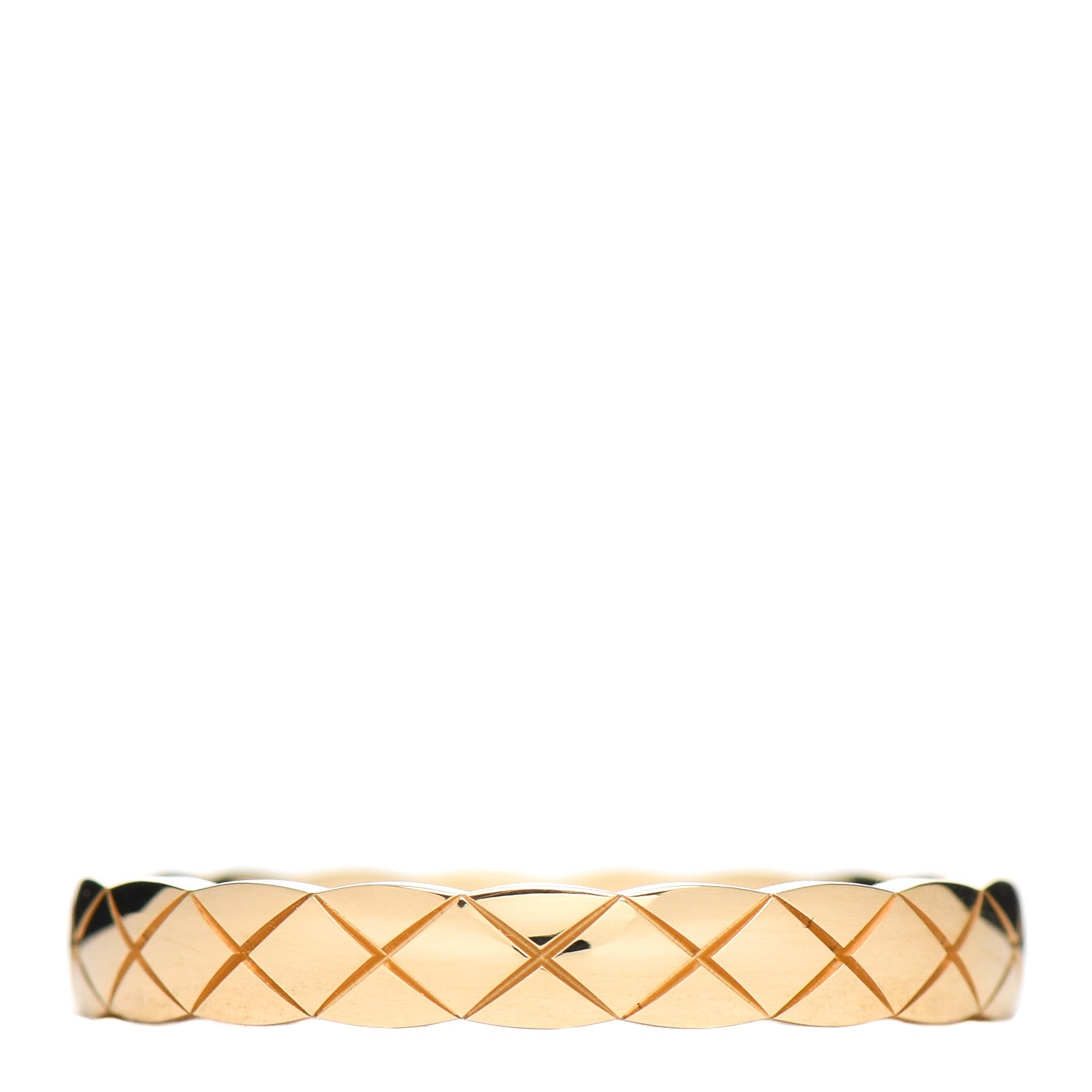 Chanel 18K Yellow Gold Mini Coco Crush Ring 57 8 1 of 5