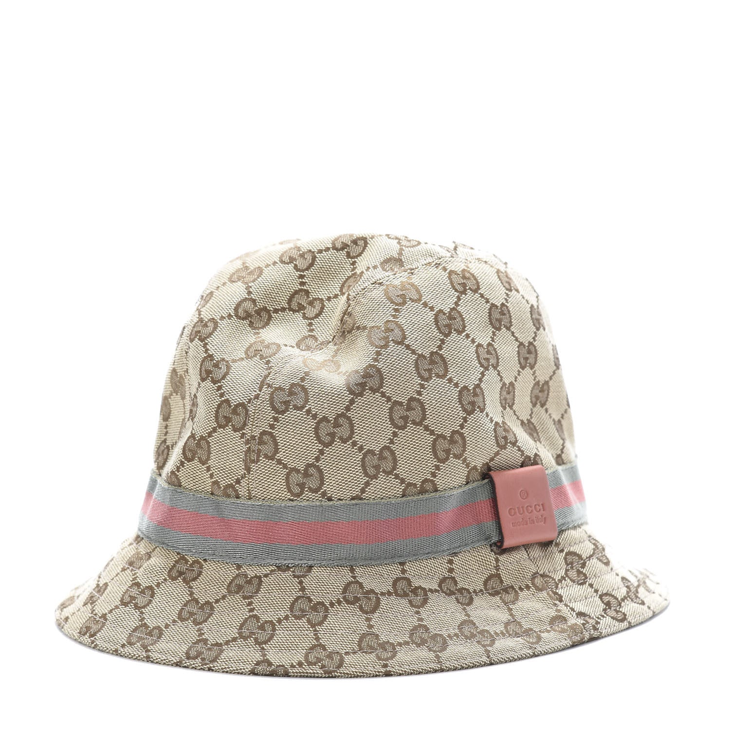 Gucci Monogram Web Bucket Hat M Brown 1 of 7