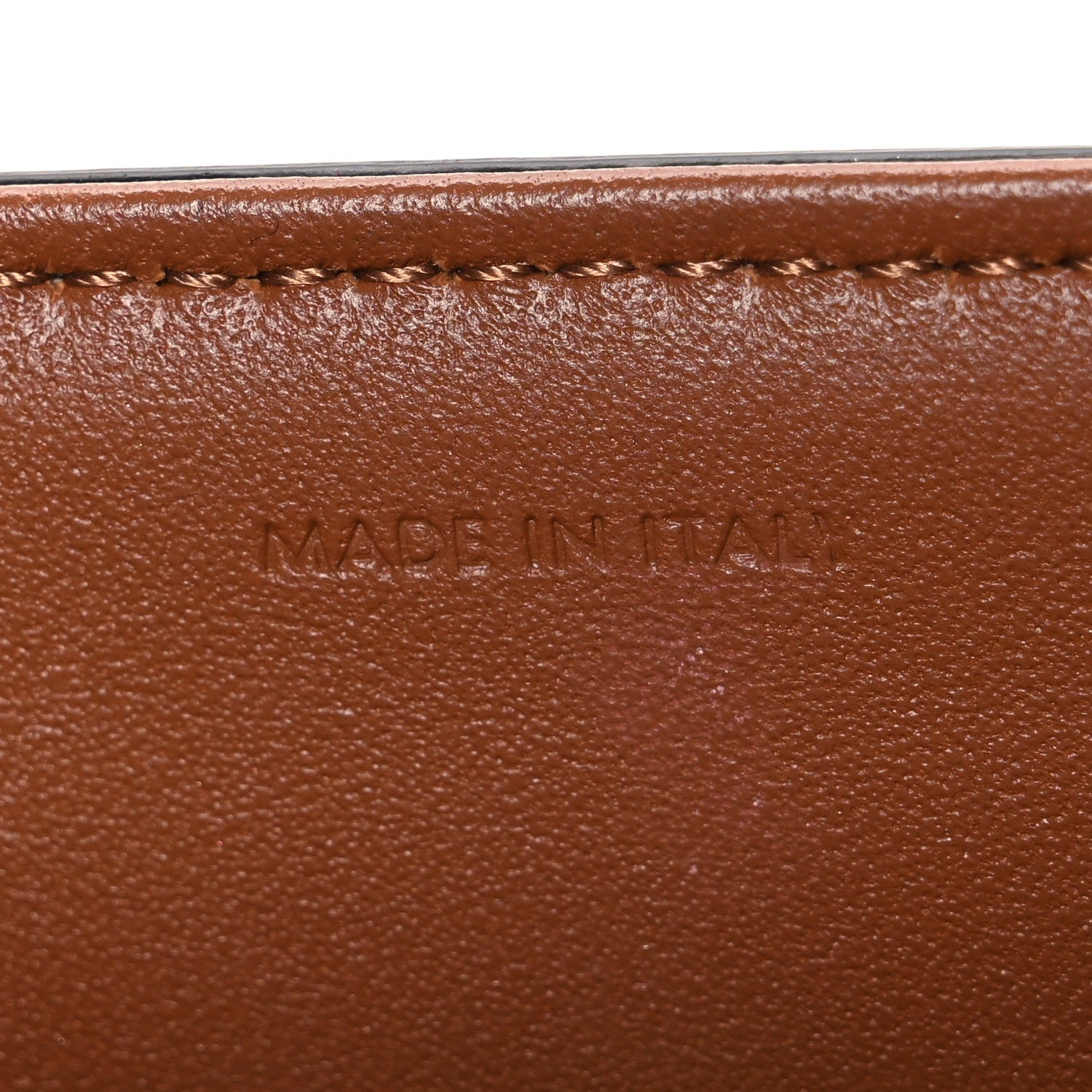 Celine Textile Calfskin Classique Triomphe Bag Natural Tan 7 of 13