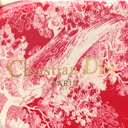 Christian Dior Canvas Toile de Jouy Embroidered Dway 10mm Slide Sandals 37.5 Off White Raspberry 7 of 8