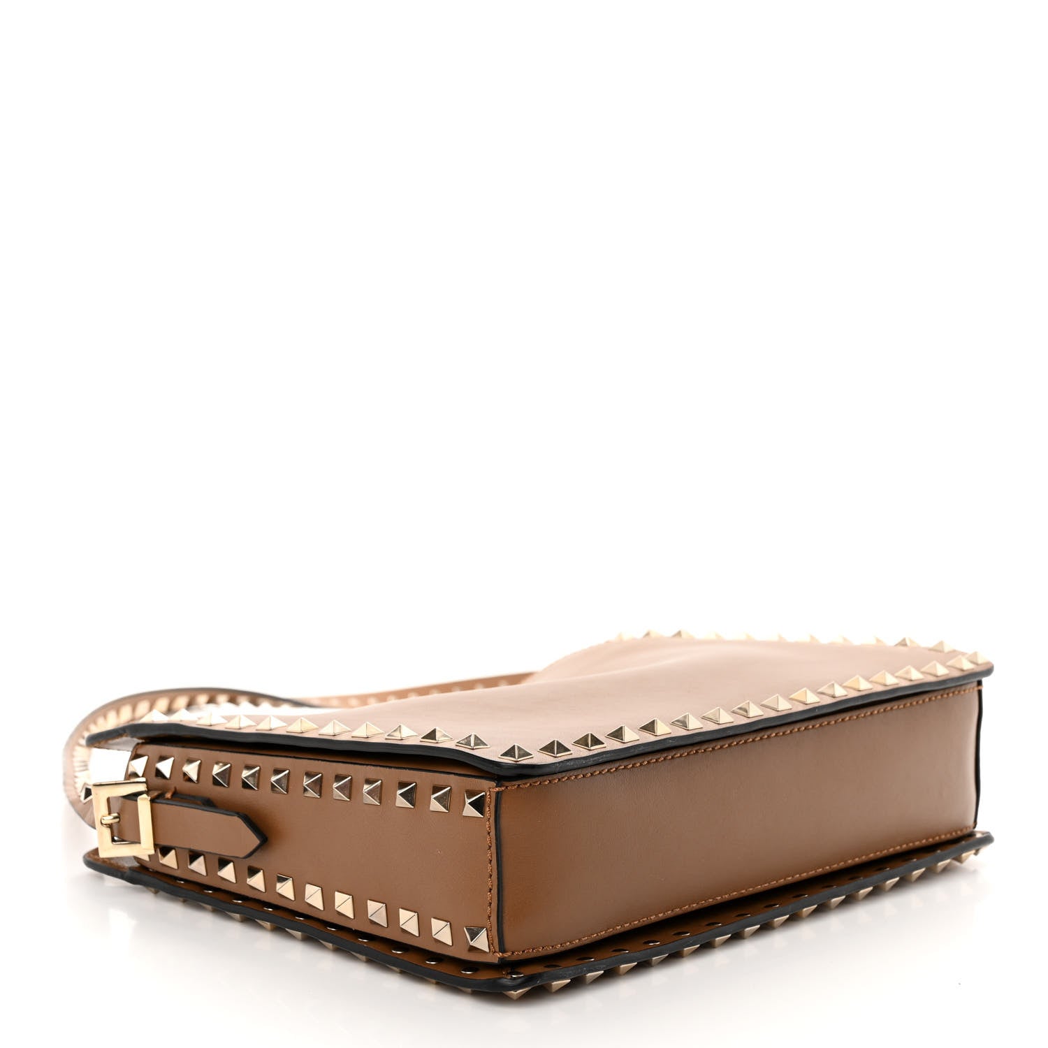Valentino Garavani Vitello Small Rockstud Flip-Lock Messenger Bag Light Cuir 4 of 9