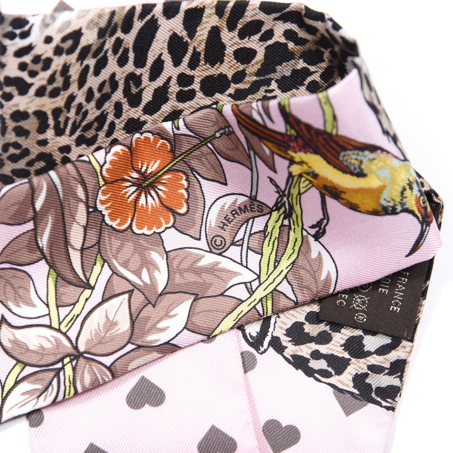 Silk Jungle Love Love Twilly Rose Pale Etoupe