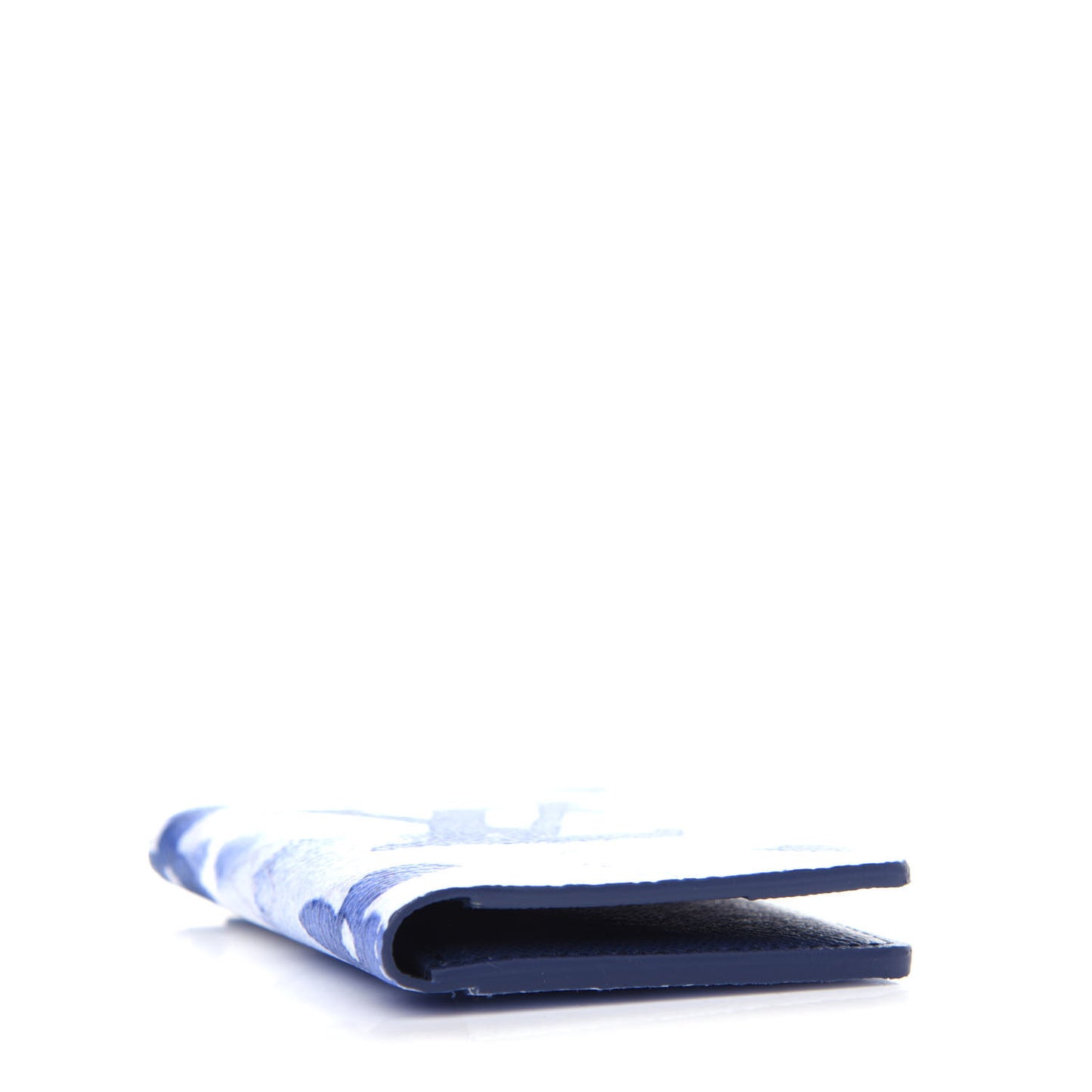 Monogram Watercolor Pocket Organizer Blue