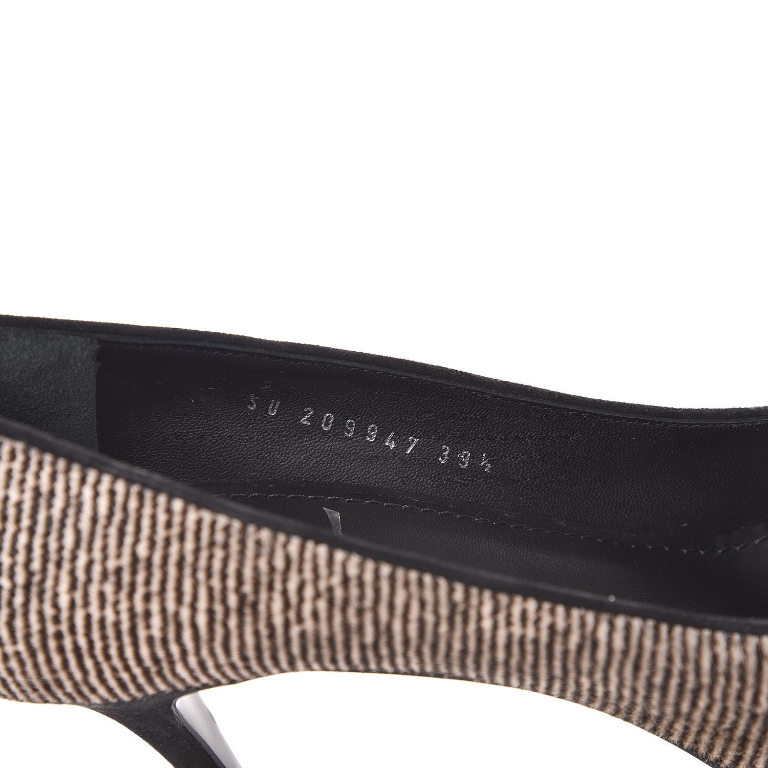 Saint Laurent Pony Hair Tribtoo 80 Pumps 39.5 Black White 10 of 10