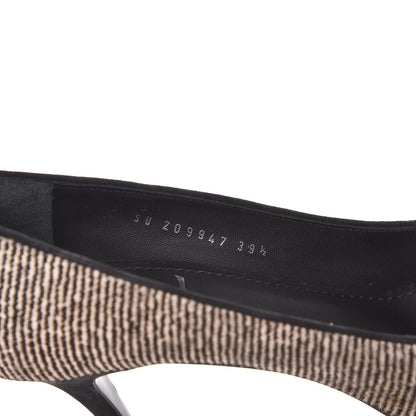 Saint Laurent Pony Hair Tribtoo 80 Pumps 39.5 Black White 10 of 10
