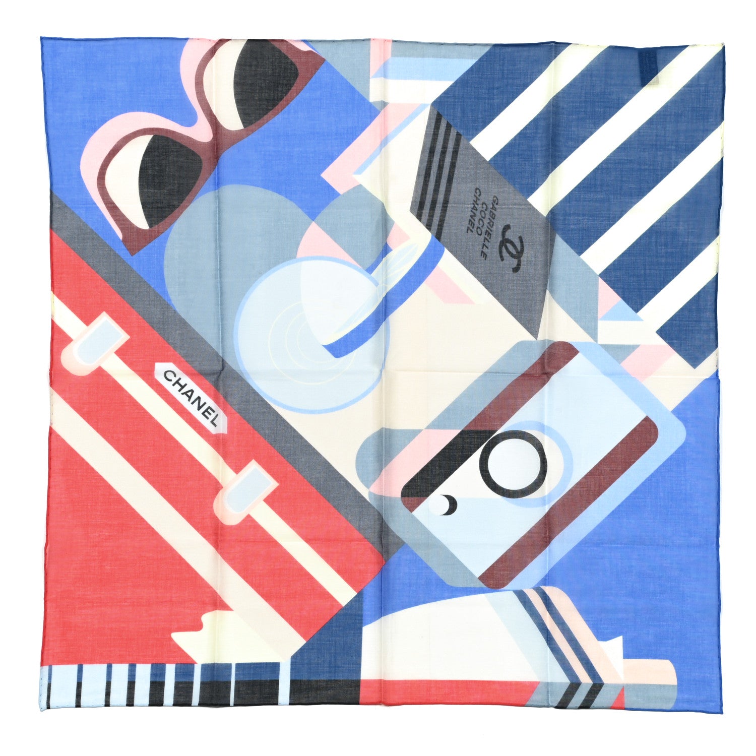 Chanel Cotton CC Logo Scarf Multicolor 1 of 3