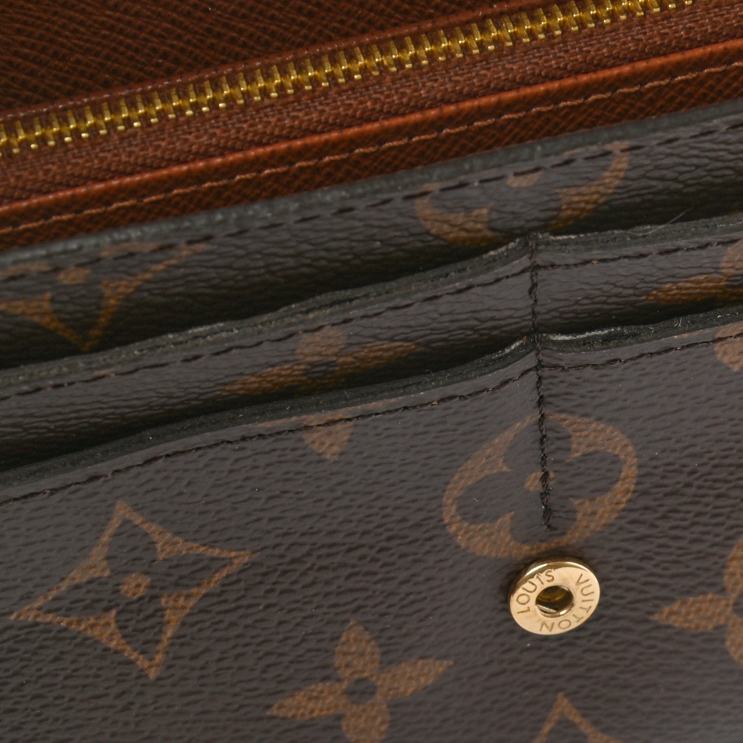 Louis Vuitton Monogram Sarah Wallet NM 8 of 11