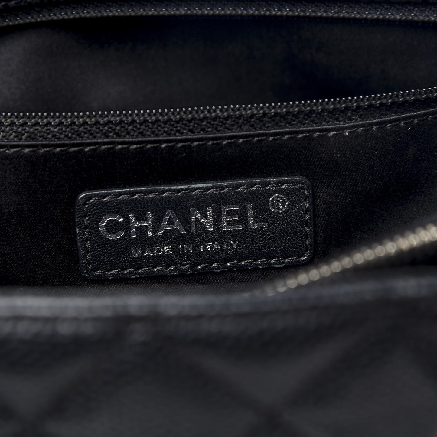Caviar Quilted Grand Shopping Tote GST Black