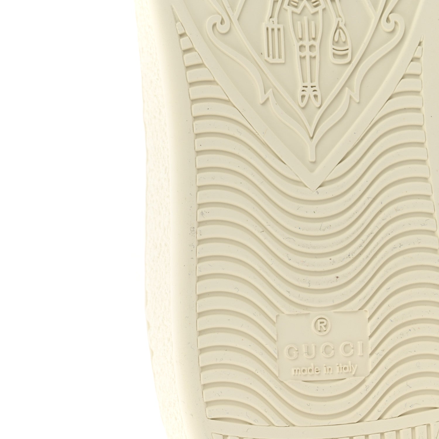 Gucci Calfskin Crocodile Web Mens Ace Sneakers 9 White Green 9 of 10