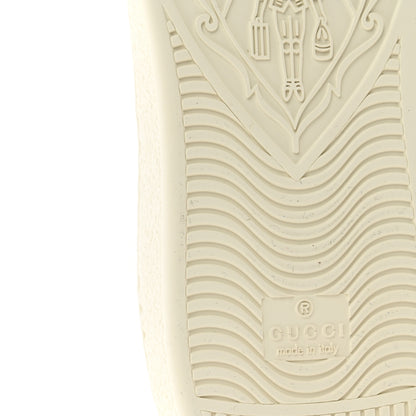 Gucci Calfskin Crocodile Web Mens Ace Sneakers 9 White Green 9 of 10