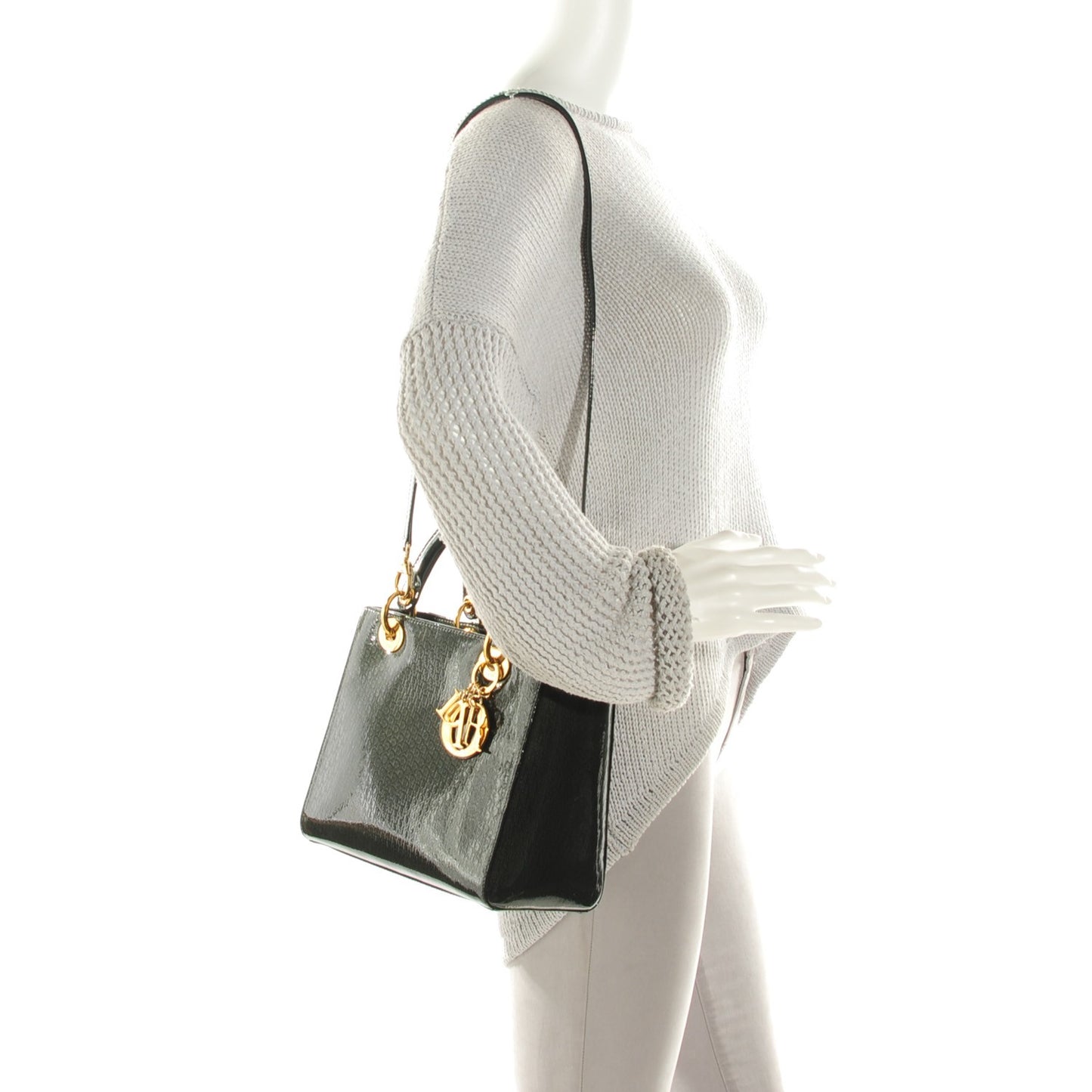 Patent Diorissimo Medium Lady Dior Green
