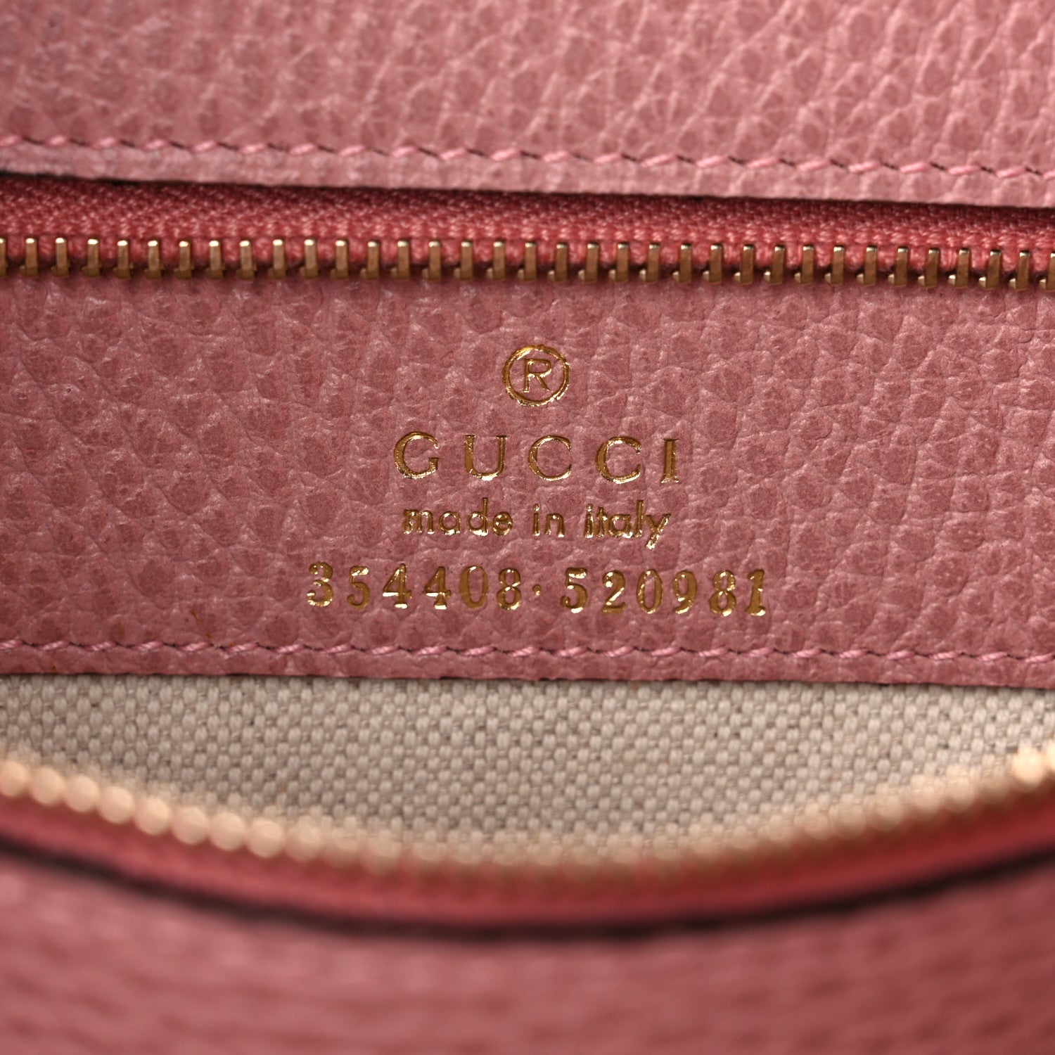 Gucci Dollar Calfskin Small Swing Tote Soft Pink 6 of 11