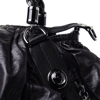 Gucci Calfskin Medium Galaxy Satchel Black 9 of 15