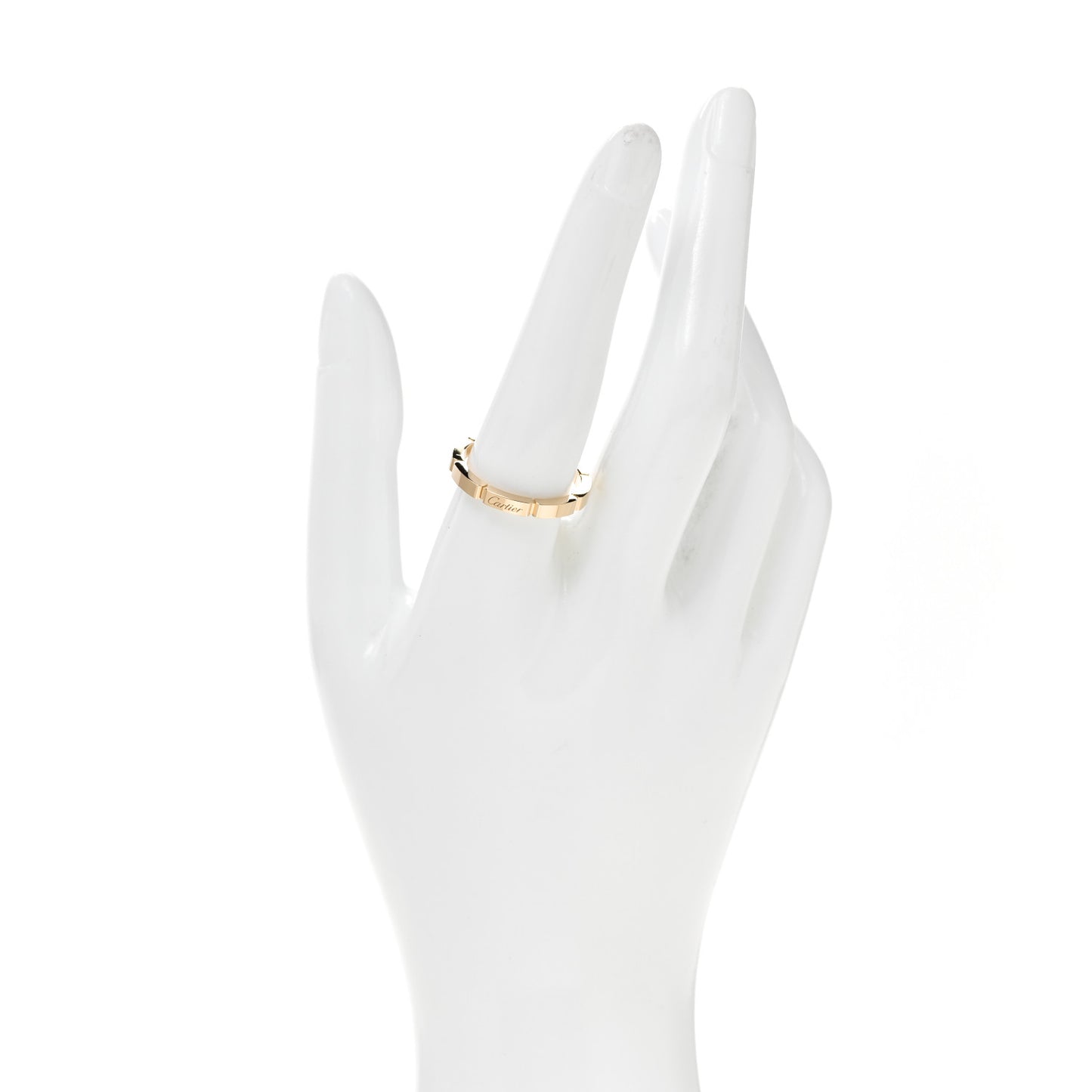 18K Yellow Gold 2.5mm Maillon Panthere Wedding Band Ring 60 9