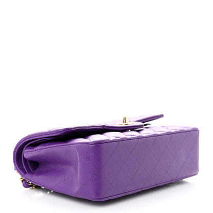 Chanel Caviar Quilted Small Double Flap Dark Purple 4 of 11