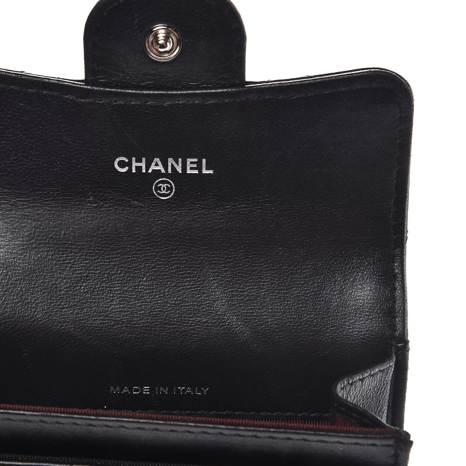 Chanel Lambskin Quilted Flap Card Holder Black 6 of 10