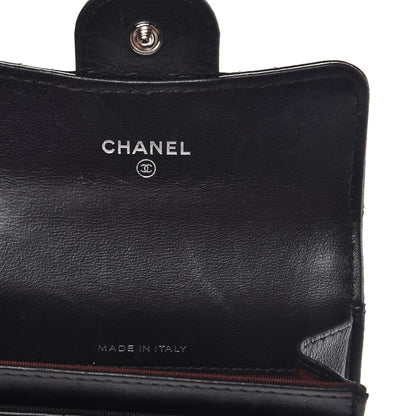 Chanel Lambskin Quilted Flap Card Holder Black 6 of 10