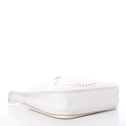 Hermes Taurillon Clemence Evelyne II PM White 4 of 20
