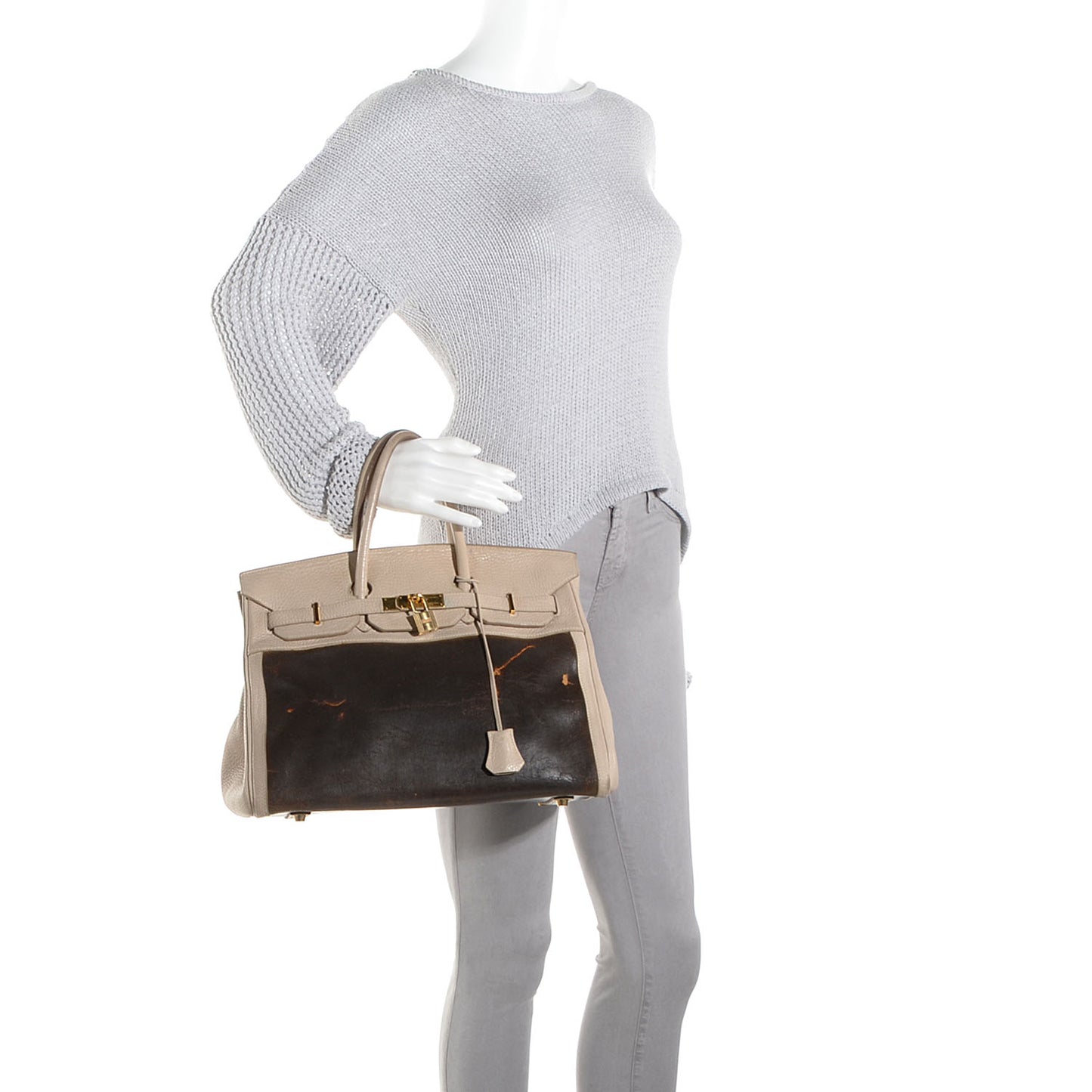 Taurillon Clemence Amazonia Birkin 35 Parchemin