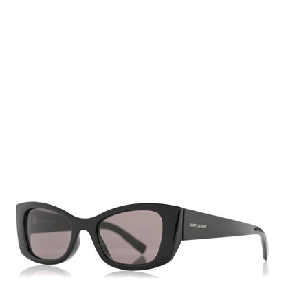 Saint Laurent Acetate Ultra Cat Eye Sunglasses SL 593 Black 1 of 8