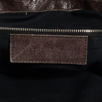 Balenciaga Agneau Giant 21 Silver Hardware Weekender Noix 6 of 9
