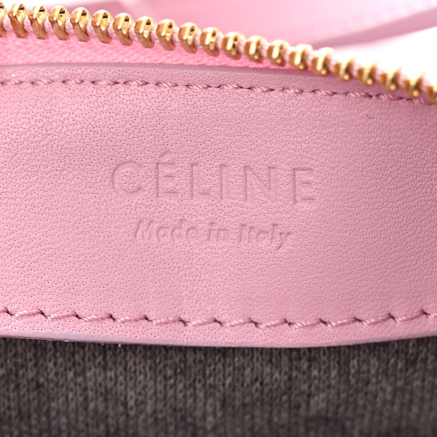 Celine Lambskin Small Trio Crossbody Bag Pink 8 of 13