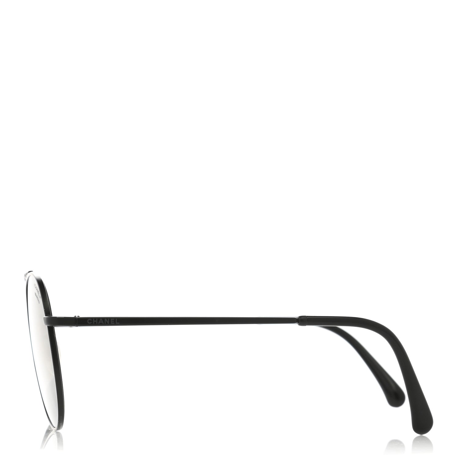 Chanel Metal Polarized Pilot Aviator Sunglasses 4231 Black 3 of 8