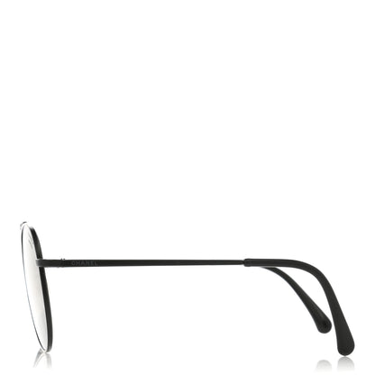 Chanel Metal Polarized Pilot Aviator Sunglasses 4231 Black 3 of 8