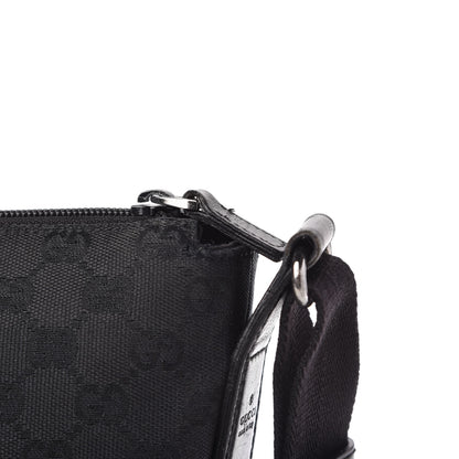 Gucci Monogram Perforated Calfskin Messenger Black 10 of 11