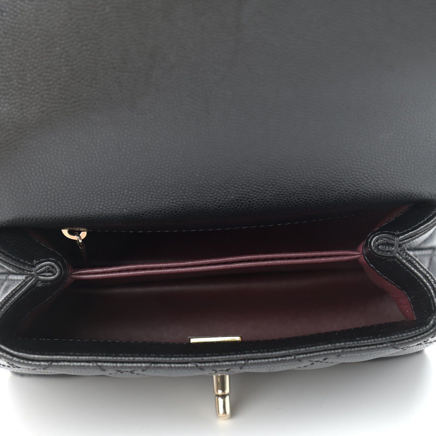 Caviar Quilted Extra Mini Coco Handle Flap Black