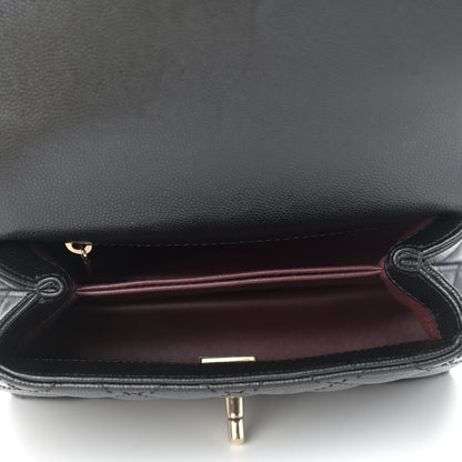 Chanel Caviar Quilted Extra Mini Coco Handle Flap Black 5 of 9