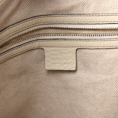 Gucci Pebbled Calfskin Medium Soho Shoulder Bag Off White 6 of 12