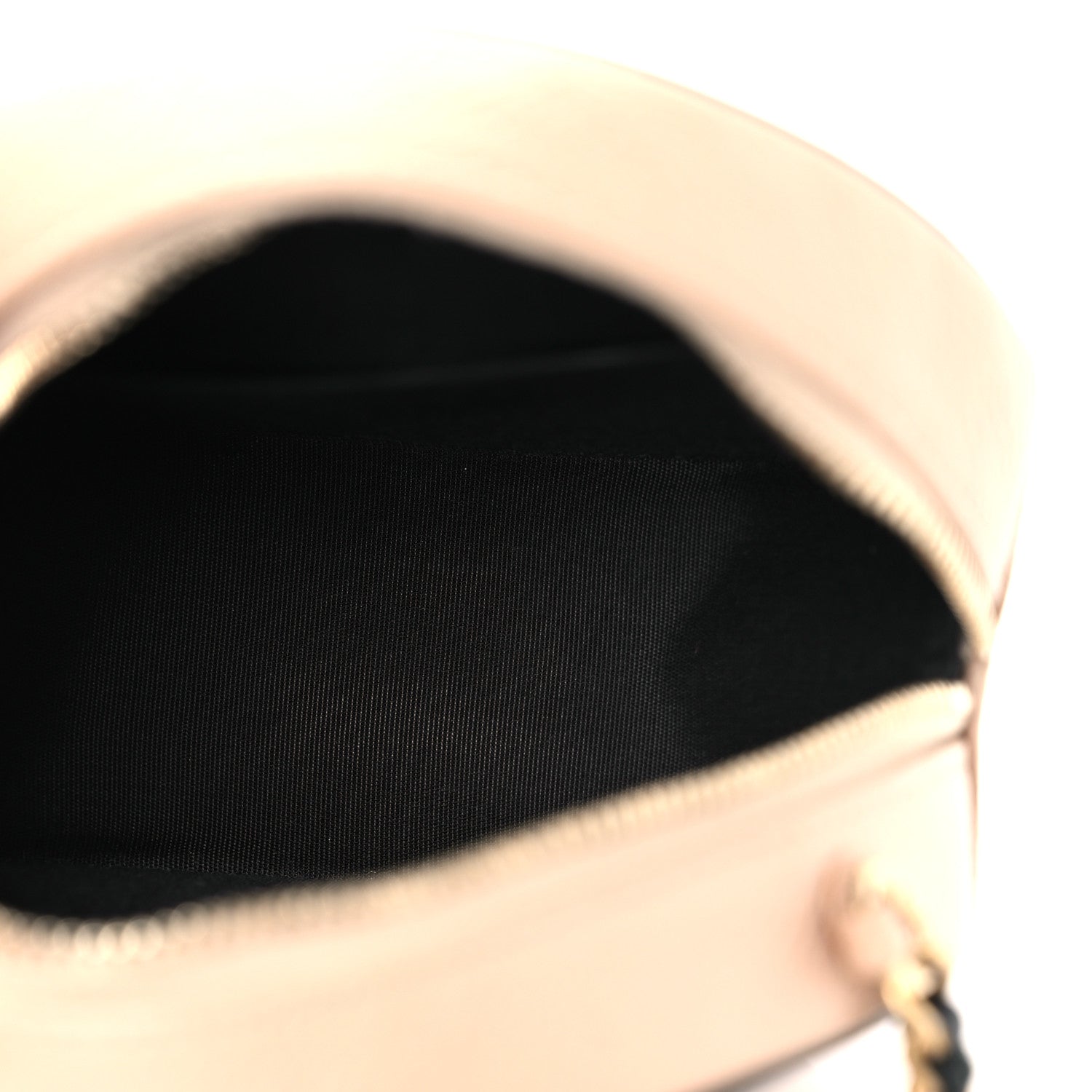 Chanel Caviar Quilted Round Filigree Crossbody Beige Black 5 of 12