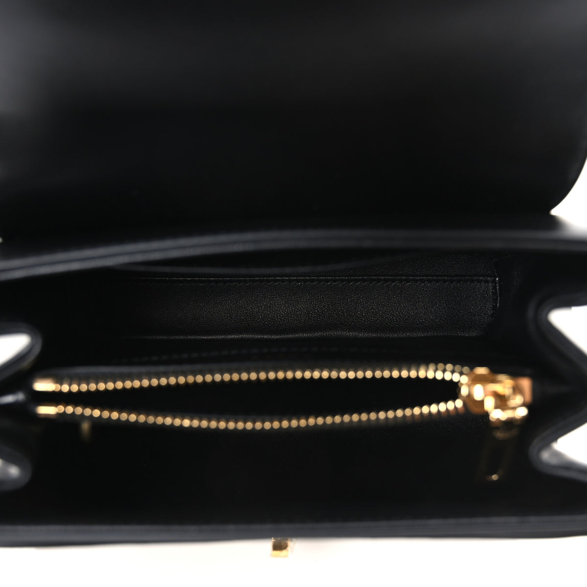 Celine Satinated Calfskin Mini 16 Top Handle Bag Black 4 of 11