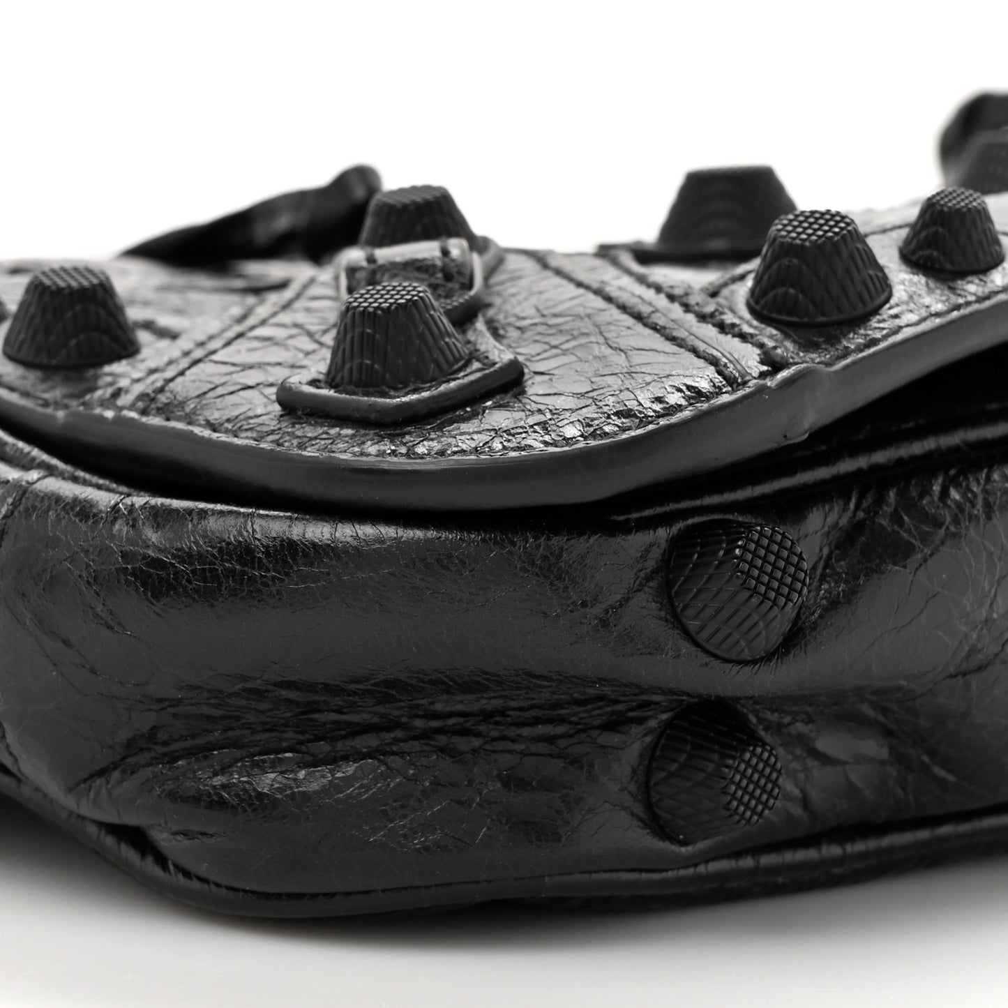 Agneau Arena XS Le Cagole Flap Bag Black