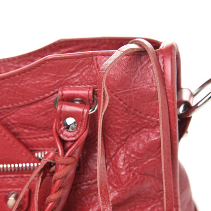 Balenciaga Agneau Classic Silver Hardware Mini City Rouge Sapphire 17 of 17