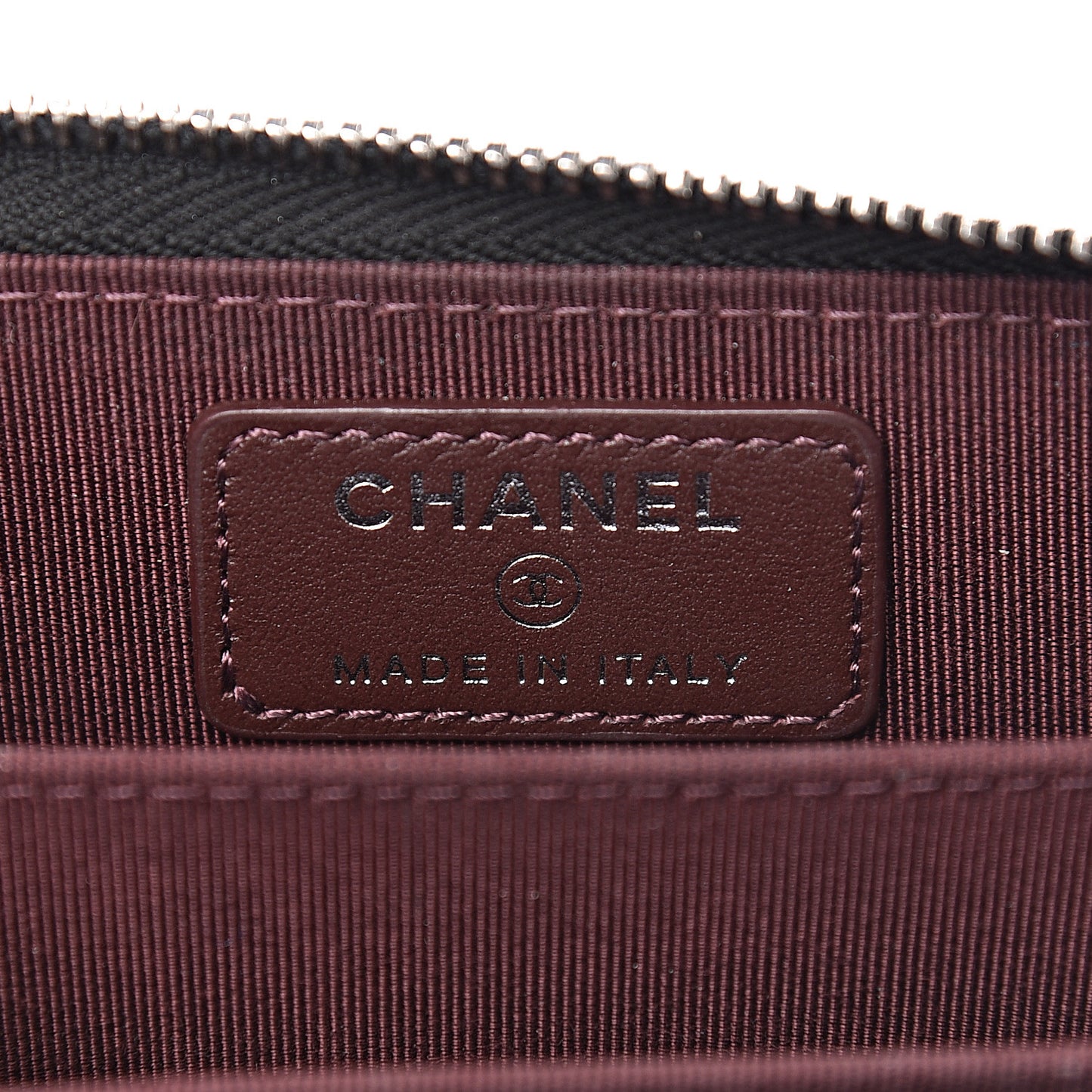 Caviar Quilted Zip Coin Purse Black