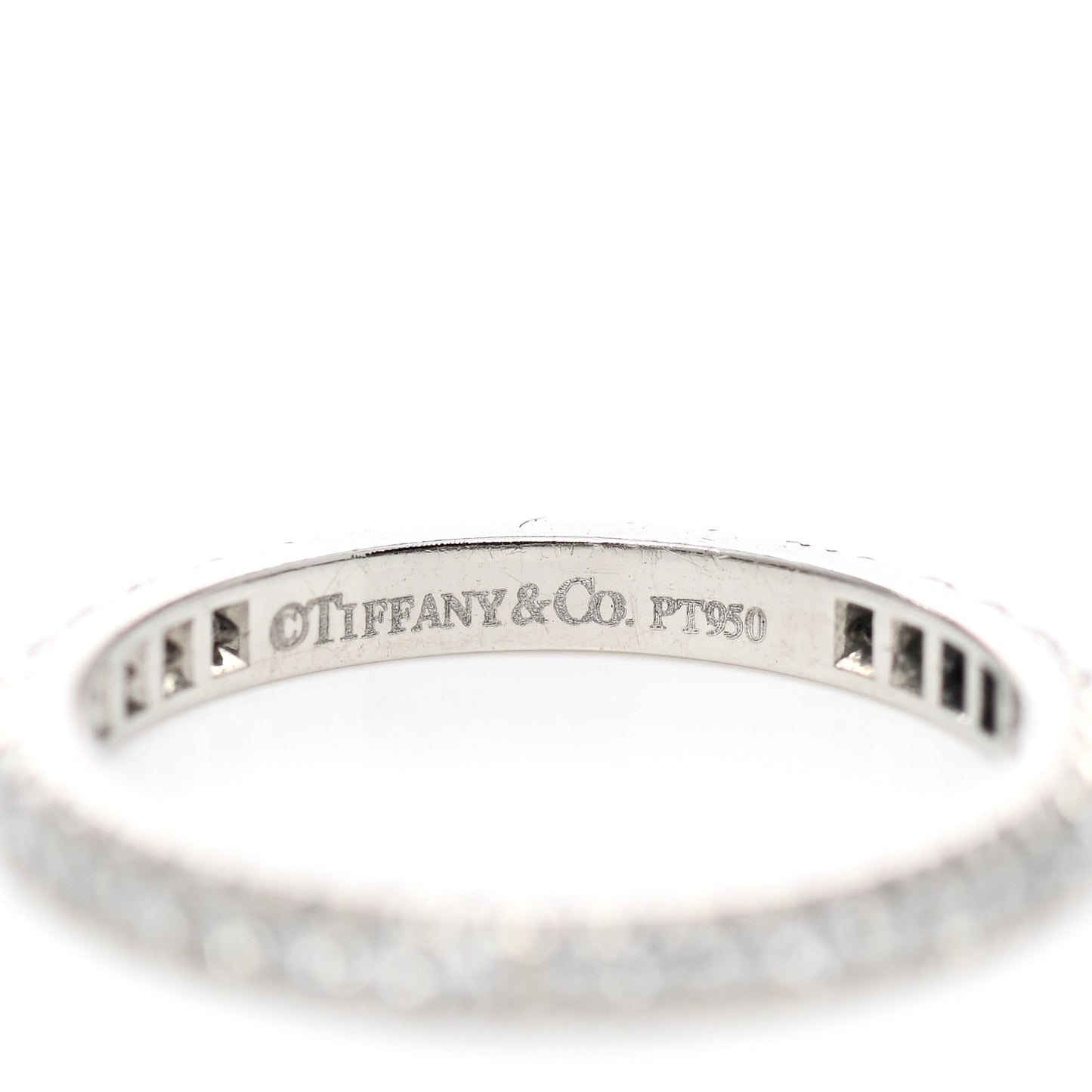 Platinum Diamond .34ctw Soleste Eternity Band Ring 47 4