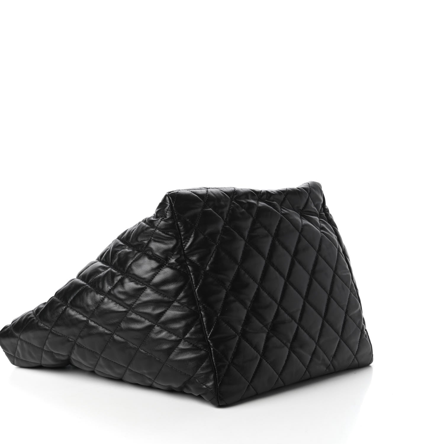 Chanel Lambskin Quilted Large Week End on Mars Tote Black 4 of 10