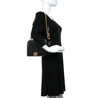 Chanel Lambskin Quilted New Medium Boy Flap Black 2 of 11