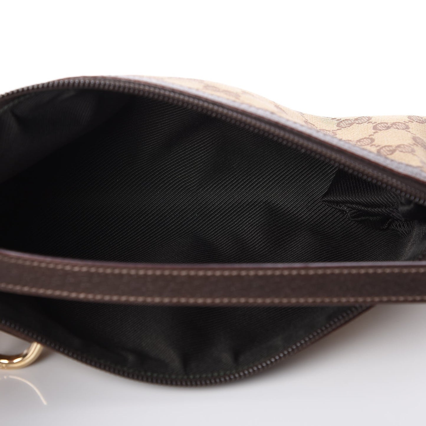 Monogram D Ring Cosmetic Case Brown