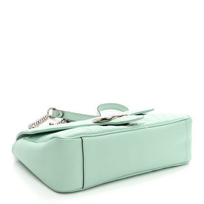 Gucci Calfskin Matelasse Small GG Marmont Shoulder Bag Water Green 4 of 10