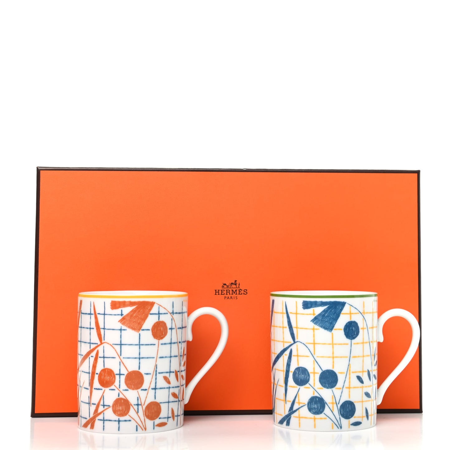 Porcelain A Walk In The Garden Mug Set of 2